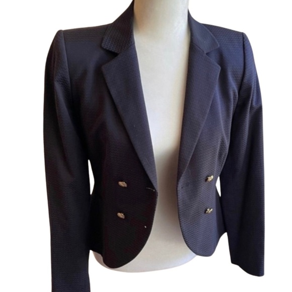 Daniel Cremieux Jackets & Blazers - Cremieux Navy Blue Double Breasted Blazer with Gold Buttons Size 10